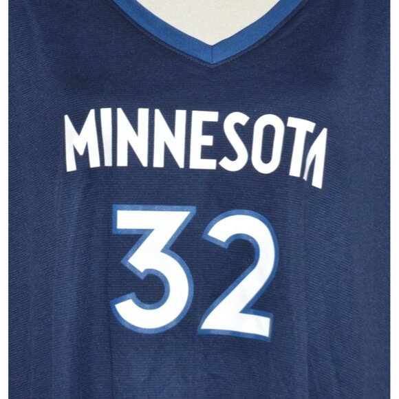 Fanatics Womens Blue Minnesota Timberwolves Towns #32 Jersey Shirt Top Size 2XL - Picture 3 of 11